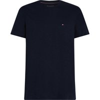 Tommy Hilfiger Meliertes T-Shirt mit kleiner Logo-Stickerei in M von Tommy Hilfiger