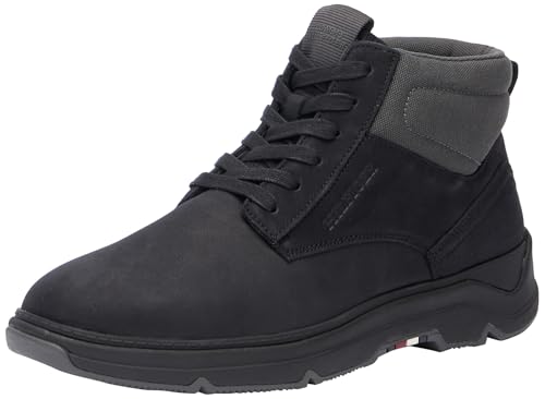 Tommy Hilfiger Men HILIFGER NUBUCK HYBRID CHUKKA, Black, 45 EU von Tommy Hilfiger