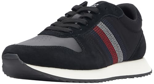 Tommy Hilfiger Men RUNNER EVO MIX STITCH, Black, 41 EU von Tommy Hilfiger