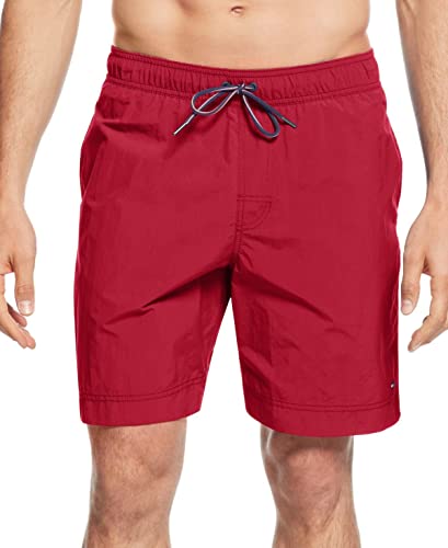Tommy Hilfiger Men's Big and Tall Swim Trunks, Apple RED, TL-3XL von Tommy Hilfiger