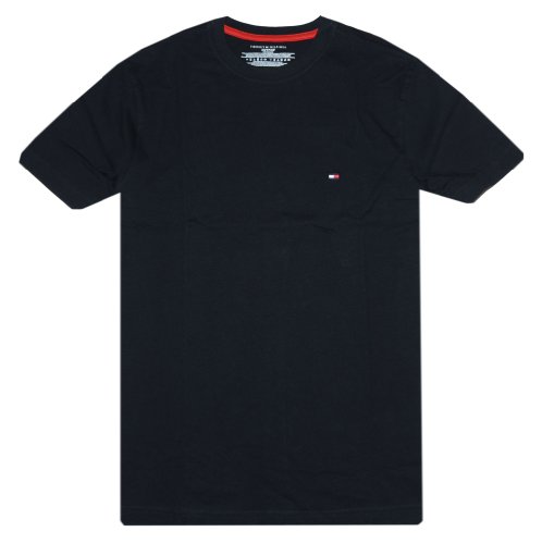 Tommy Hilfiger Men's Classic Fit T-Shirt (L, Black) von Tommy Hilfiger