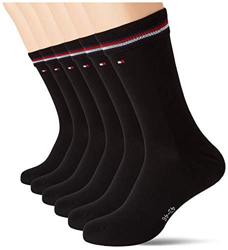 Tommy Hilfiger Herren Tommy Hilfiger Classic Men's Multipack (6 Pack) Socks, Schwarz, 39-42 EU von Tommy Hilfiger