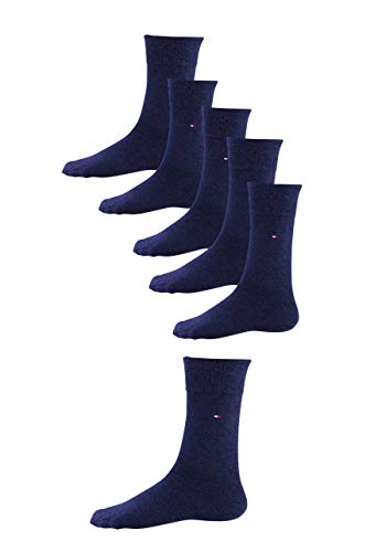 Tommy Hilfiger Mens Classic Men's Multipack (6 Pack) Socks, Jeans, 39/42 von Tommy Hilfiger