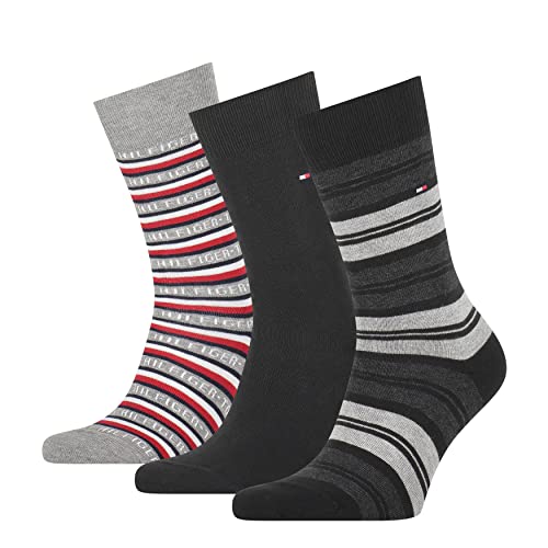 Tommy Hilfiger Herren Tommy Hilfiger Men's Gift Box Classic Sock, Schwarz, 39 EU von Tommy Hilfiger