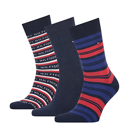 Tommy Hilfiger Herren Tommy Hilfiger Herensokken geschenkdoos Classic Sock, Navy, 39 EU von Tommy Hilfiger