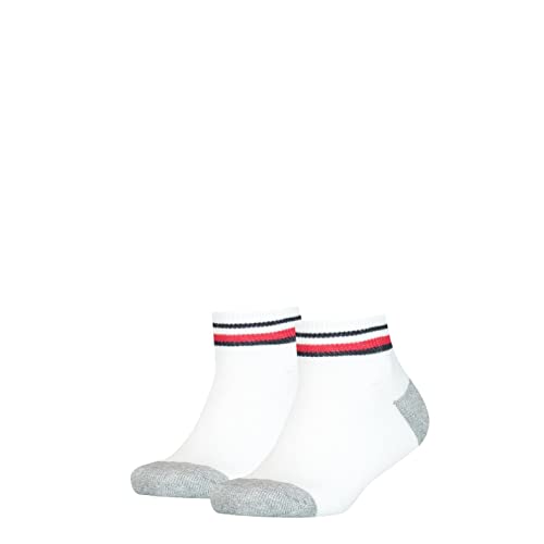 Tommy Hilfiger Herren Th Kids Iconic Sports Quarter 2p Socks, Weiß, 27 EU von Tommy Hilfiger