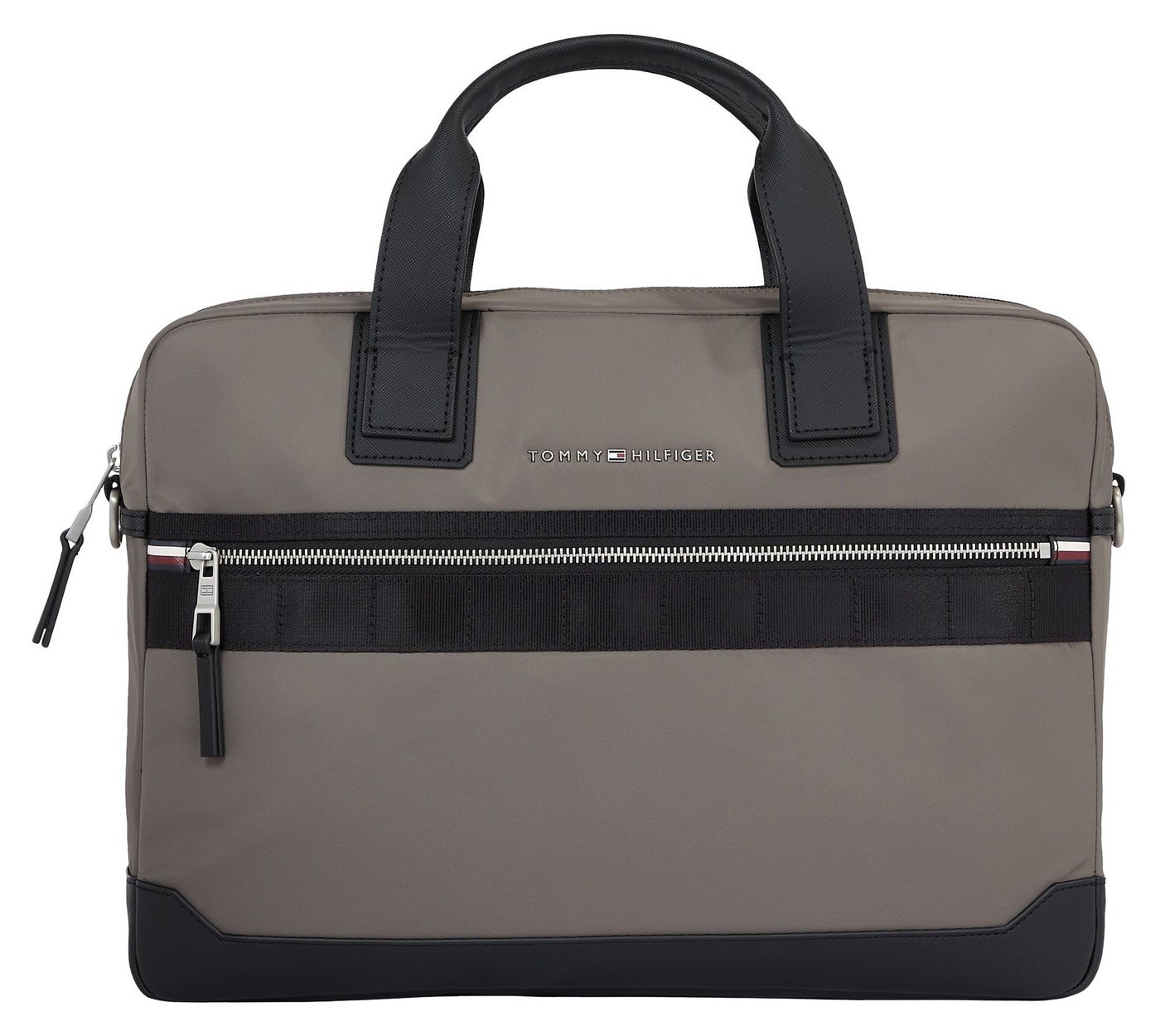 Tommy Hilfiger Messenger Bag TH ELEVATED NYLON COMPUTER BAG, im praktischem Format von Tommy Hilfiger