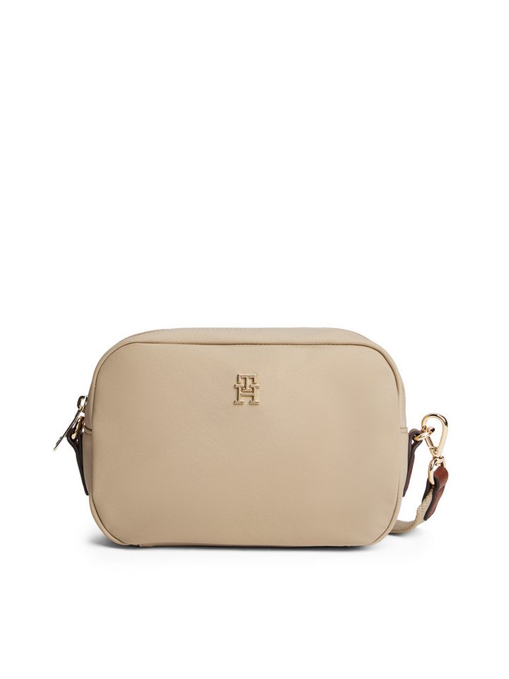 Tommy Hilfiger Mini Bag POPETTE CAMERA BAG, Damen Umhängetasche, Schultertasche mit TH-Schmuckelement von Tommy Hilfiger