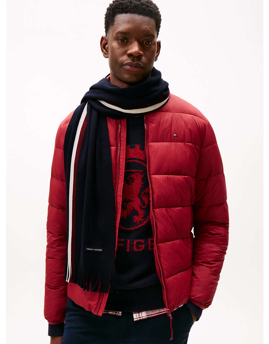 Tommy Hilfiger - Modern Heritage Signature - Schal aus Wollmix in Dunkelblau von Tommy Hilfiger