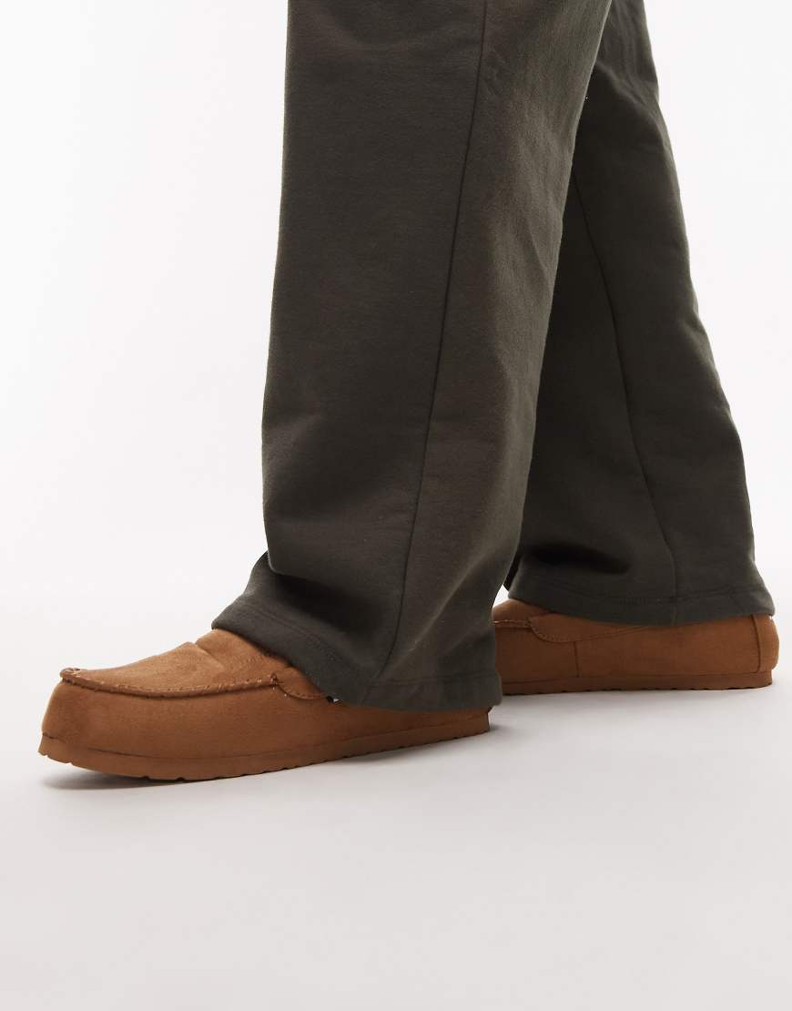 Tommy Hilfiger - Mokassin-Hausschuhe aus Wildleder in Braun-Brown von Tommy Hilfiger