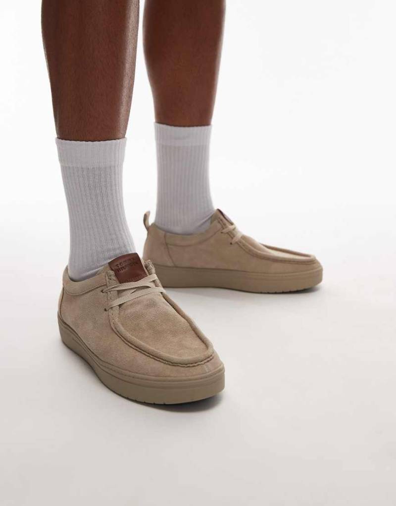 Tommy Hilfiger - Mokassin-Schuhe in Beige aus Wildleder-Neutral von Tommy Hilfiger