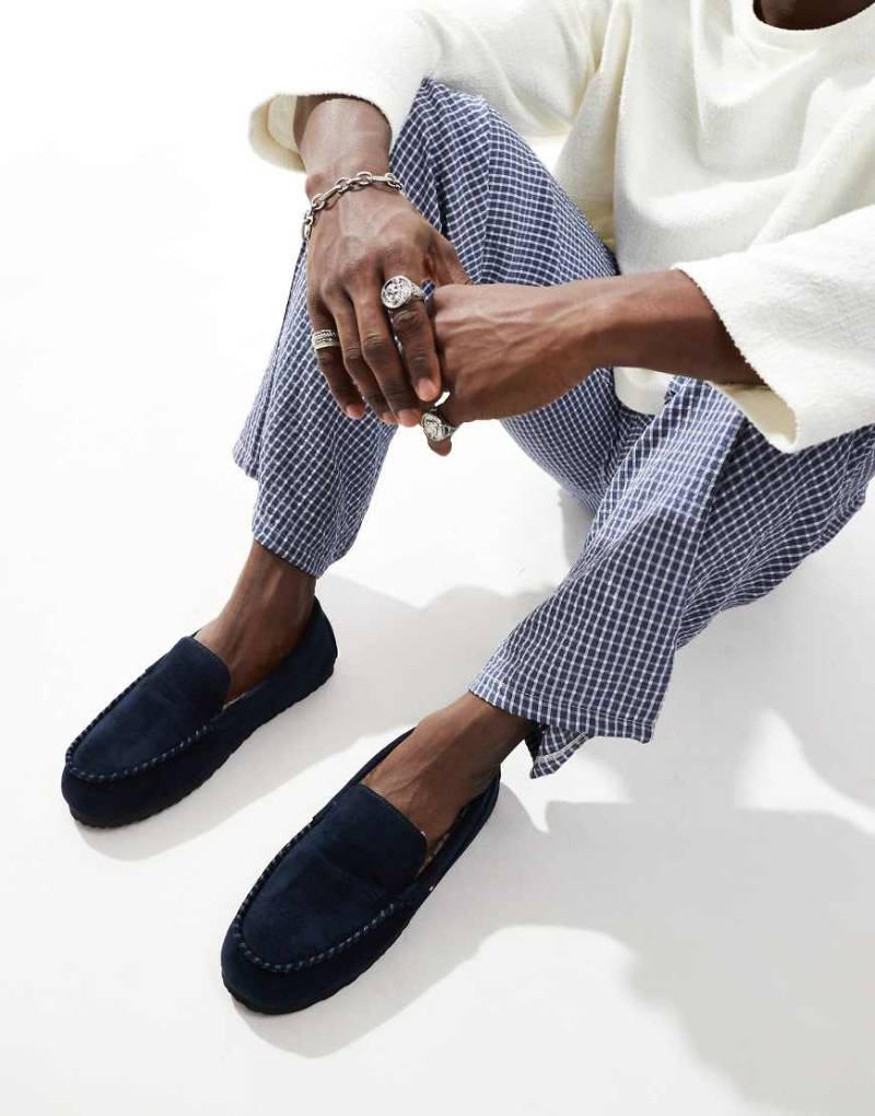 Tommy Hilfiger - Mokassins in marineblauer Wildleder-Optik von Tommy Hilfiger