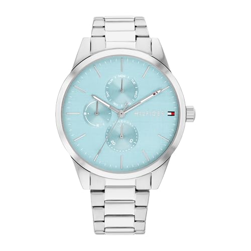 Tommy Hilfiger Multi Zifferblatt Quarz Uhr für Damen mit Silbernes Edelstahlarmband - 1782767 Tommy Hilfiger Multi Zifferblatt Quarz Uhr für Damen mit Silbernes Edelstahlarmband - 1782767 von Tommy Hilfiger