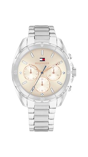 Tommy Hilfiger Multi Zifferblatt Quarz Uhr für Damen mit Silbernes Edelstahlarmband - 1782782 Tommy Hilfiger Multi Zifferblatt Quarz Uhr für Damen mit Silbernes Edelstahlarmband - 1782782 von Tommy Hilfiger
