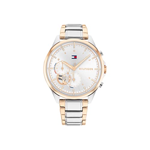 Tommy Hilfiger Multi Zifferblatt Quarz Uhr für Damen mit Zweifarbiges Edelstahlarmband - 1782415 von Tommy Hilfiger