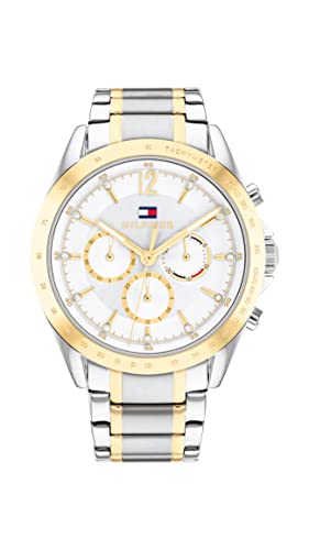 Tommy Hilfiger Multi Zifferblatt Quarz Uhr für Damen mit Zweifarbiges Edelstahlarmband - 1782555 von Tommy Hilfiger