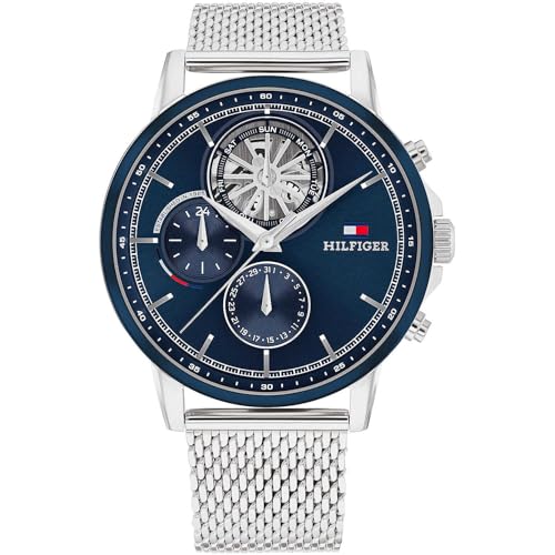 Tommy Hilfiger Multi Zifferblatt Quarz Uhr für Herren Kollektion mit Edelstahlarmband Edelstahlarmband - 1710609 von Tommy Hilfiger