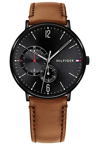 Tommy Hilfiger Multi Zifferblatt Quarz Uhr für Herren mit Braunes Lederarmband - 1791510 Tommy Hilfiger Multi Zifferblatt Quarz Uhr für Herren mit Braunes Lederarmband - 1791510 von Tommy Hilfiger