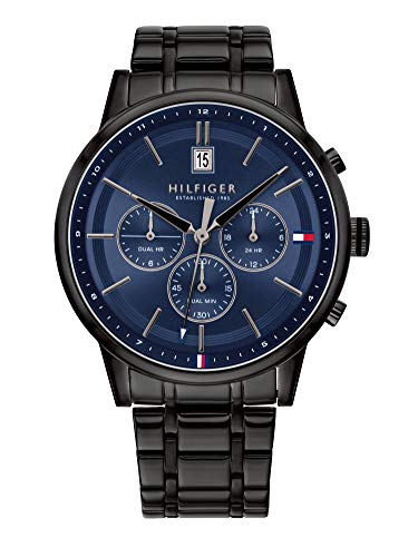 Tommy Hilfiger Multi Zifferblatt Quarz Uhr für Herren mit Schwarzes Edelstahlarmband - 1791633 Tommy Hilfiger Multi Zifferblatt Quarz Uhr für Herren mit Schwarzes Edelstahlarmband - 1791633 von Tommy Hilfiger