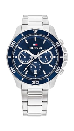 Tommy Hilfiger Multi Zifferblatt Quarz Uhr für Herren mit Silbernes Edelstahlarmband - 1792094 Tommy Hilfiger Multi Zifferblatt Quarz Uhr für Herren mit Silbernes Edelstahlarmband - 1792094 von Tommy Hilfiger