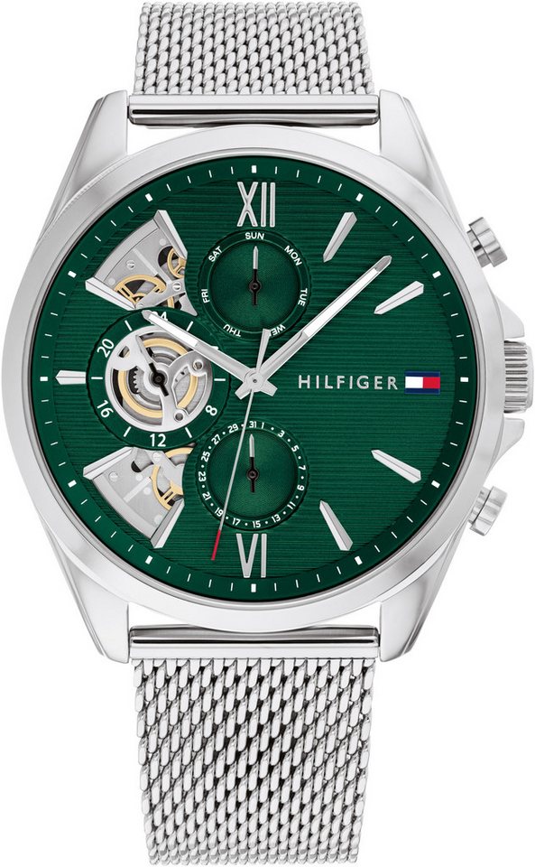 Tommy Hilfiger Multifunktionsuhr BAKER 1710647, Quarzuhr, Armbanduhr, Herrenuhr, Edelstahlarmband, analog, Tag Tommy Hilfiger Multifunktionsuhr BAKER 1710647, Quarzuhr, Armbanduhr, Herrenuhr, Edelstahlarmband, analog, Tag von Tommy Hilfiger