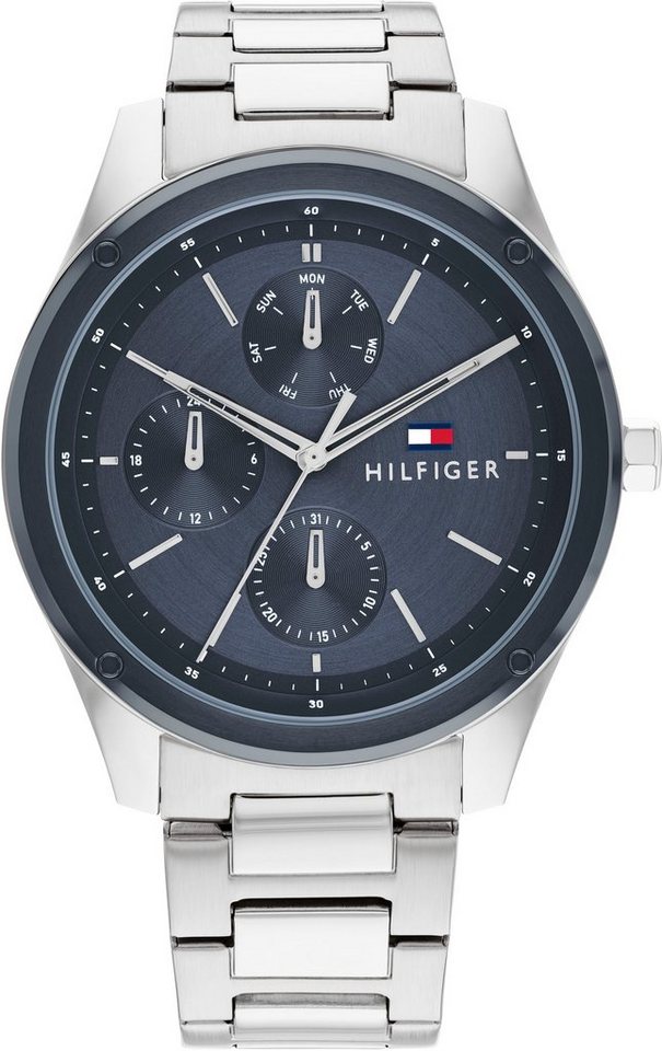 Tommy Hilfiger Multifunktionsuhr CASUAL, 1710532, Quarzuhr, Armbanduhr, Herrenuhr, Datum, 12/24-Std.-Anzeige, analog von Tommy Hilfiger