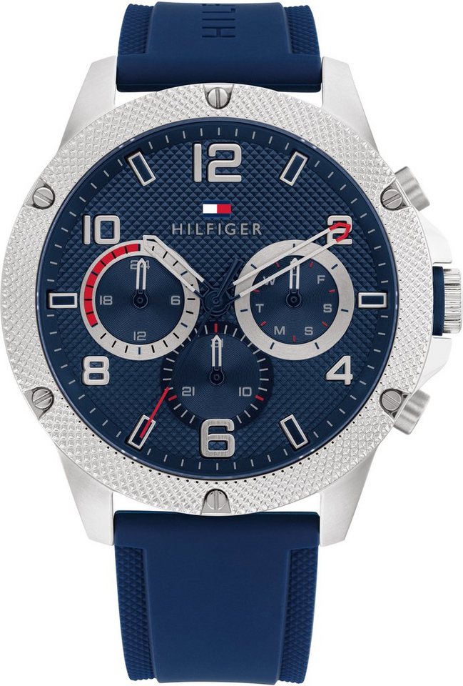 Tommy Hilfiger Multifunktionsuhr SPORT, 1792027, Quarzuhr, Armbanduhr, Herrenuhr, Datum, 12/24-Std.-Anzeige, analog von Tommy Hilfiger