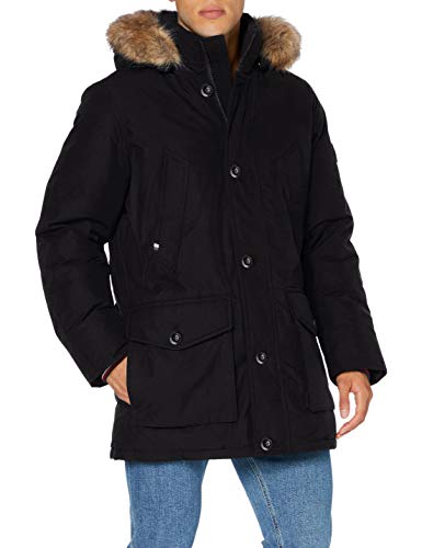 Tommy Hilfiger Herren Hampton Down Parka Jacke, Black, M von Tommy Hilfiger
