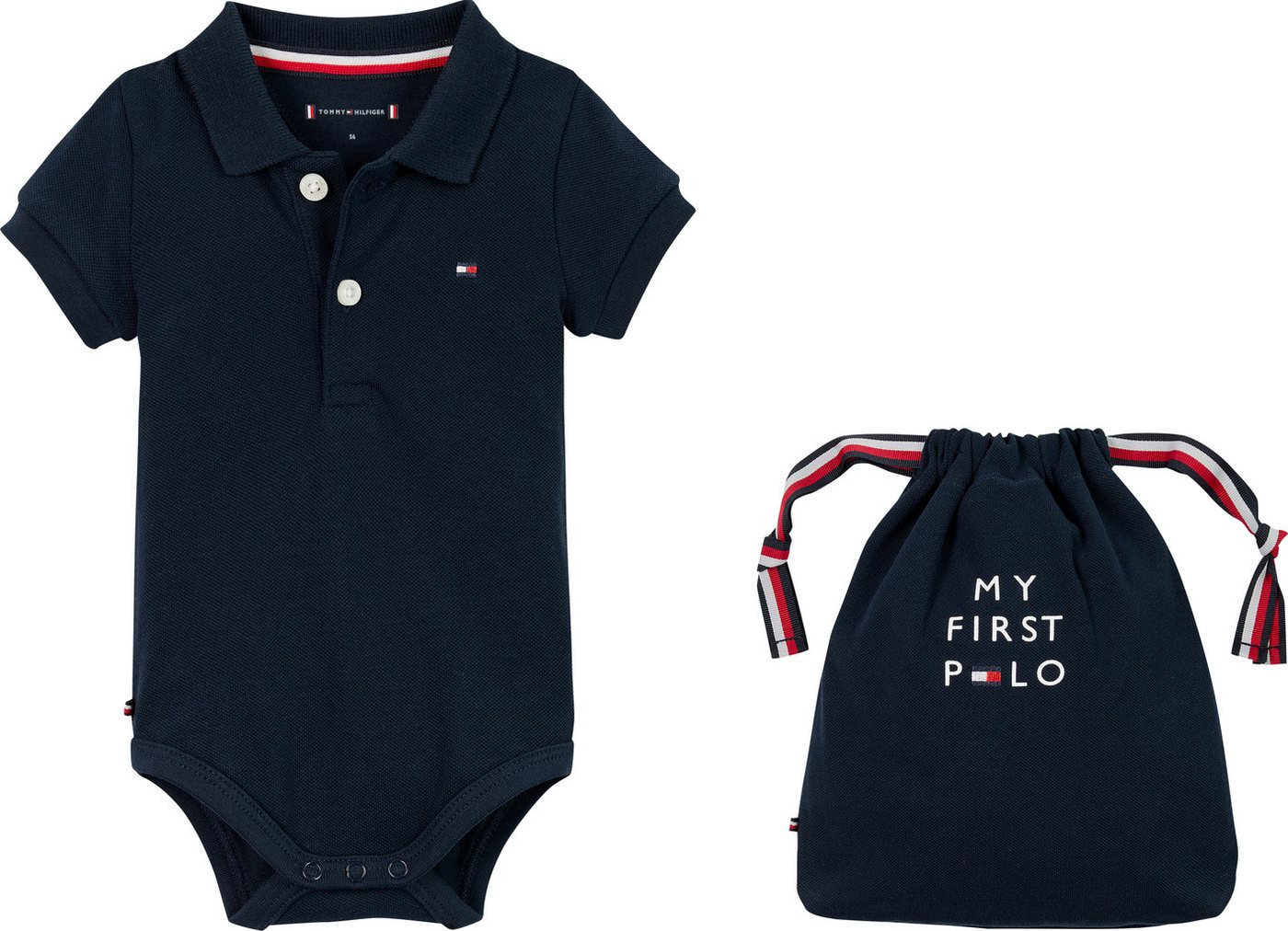 Tommy Hilfiger Neugeborenen-Geschenkset POLO BODY GIFTPACK (Set, 2-tlg., 2er) mit Polokragen von Tommy Hilfiger