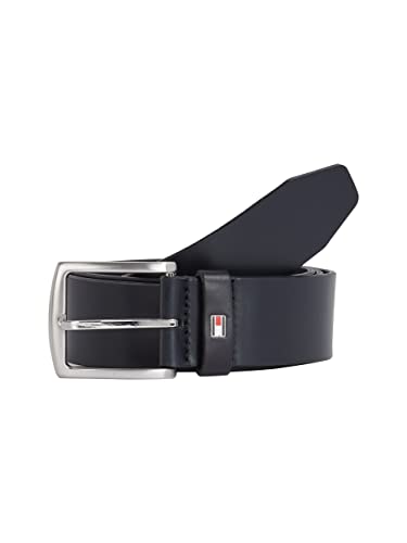 Tommy Hilfiger Herren Gürtel New Denton Belt 4.0 Ledergürtel, Blau (Midnight), 110 von Tommy Hilfiger