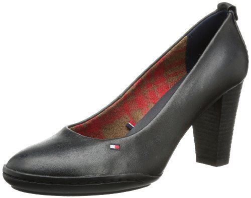Tommy Hilfiger Nicole 1 A FW56815987, Damen Pumps, Schwarz (Black 990), EU 41 von Tommy Hilfiger