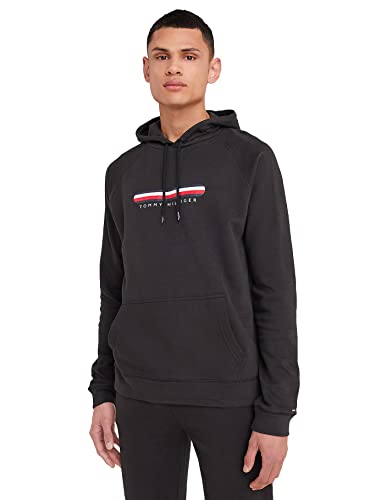 Tommy Hilfiger Herren OH Hoodie UM0UM02385 Schwere Strickwaren, Schwarz (Black), XL von Tommy Hilfiger