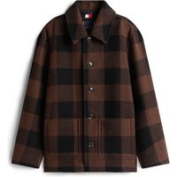 Tommy Hilfiger Overshirt aus einem Wollgemisch mit Karo-Muster in L von Tommy Hilfiger