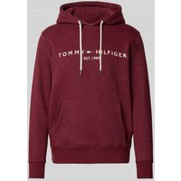 Tommy Hilfiger Oversized Hoodie aus Baumwoll-Mix in Bordeaux, Größe XL von Tommy Hilfiger