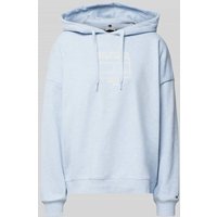 Tommy Hilfiger Oversized Hoodie mit überschnittenen Schultern in Hellblau, Größe L von Tommy Hilfiger
