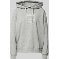 Tommy Hilfiger Oversized Hoodie mit überschnittenen Schultern in Mittelgrau, Größe M von Tommy Hilfiger