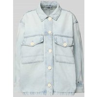 Tommy Hilfiger Oversized Jeansjacke aus Baumwoll-Lyocell-Mix in Hellblau, Größe 34 Tommy Hilfiger Oversized Jeansjacke aus Baumwoll-Lyocell-Mix in Hellblau, Größe 34 von Tommy Hilfiger