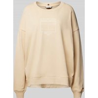 Tommy Hilfiger Oversized Sweatshirt mit Rundhalsausschnitt in Sand, Größe L von Tommy Hilfiger
