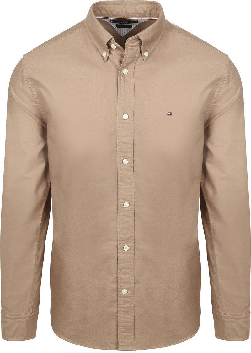 Tommy Hilfiger Oxford Hemd Camel - Größe L von Tommy Hilfiger