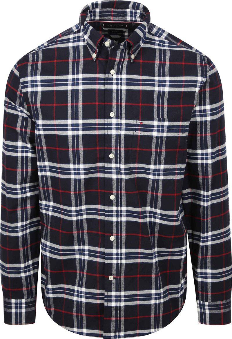 Tommy Hilfiger Oxford Hemd Karos Navy - Größe XL von Tommy Hilfiger
