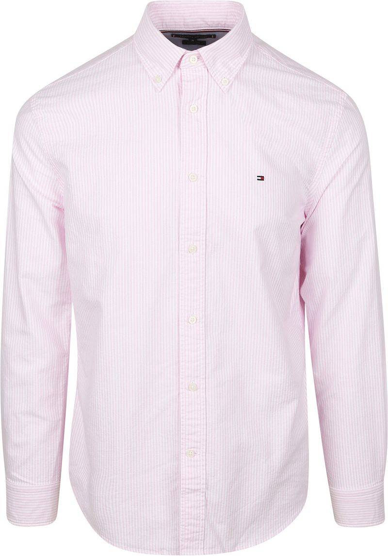 Tommy Hilfiger Oxford Hemd Streifen Rosa - Größe XXL von Tommy Hilfiger