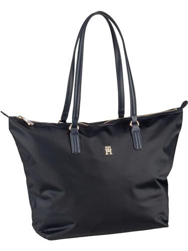 Tommy Hilfiger Damen Tote Bag Tasche Poppy mit Reißverschluss, Blau (Space Blue), Einheitsgröße von Tommy Hilfiger