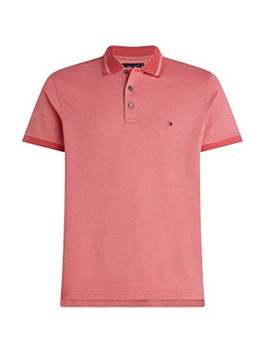 Tommy Hilfiger PRETWIST MOULINE TIPPED POLO, rot(xixred), Gr. L von Tommy Hilfiger