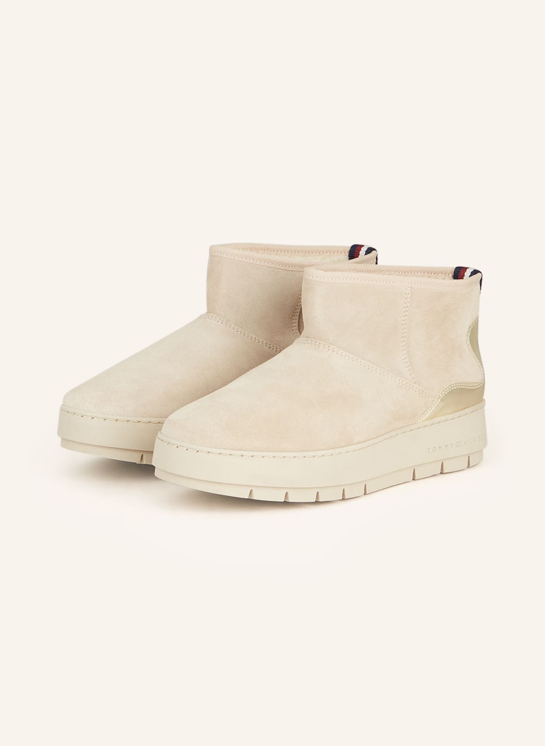 Tommy Hilfiger Plateau-Boots beige von Tommy Hilfiger