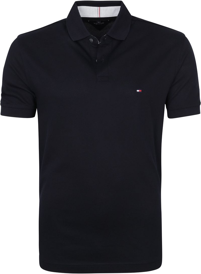 Tommy Hilfiger Polo Shirt Regular Navy - Größe L von Tommy Hilfiger