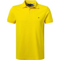 Tommy Hilfiger Herren Polo-Shirt gelb Slim Fit von Tommy Hilfiger