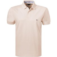 Tommy Hilfiger Herren Polo-Shirt beige Baumwoll-Piqué von Tommy Hilfiger