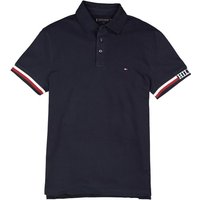 Tommy Hilfiger Herren Polo-Shirt blau Slim Fit von Tommy Hilfiger