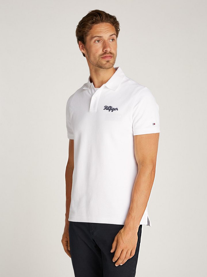Tommy Hilfiger Poloshirt HILFIGER CHAINSTITCH REG POLO von Tommy Hilfiger