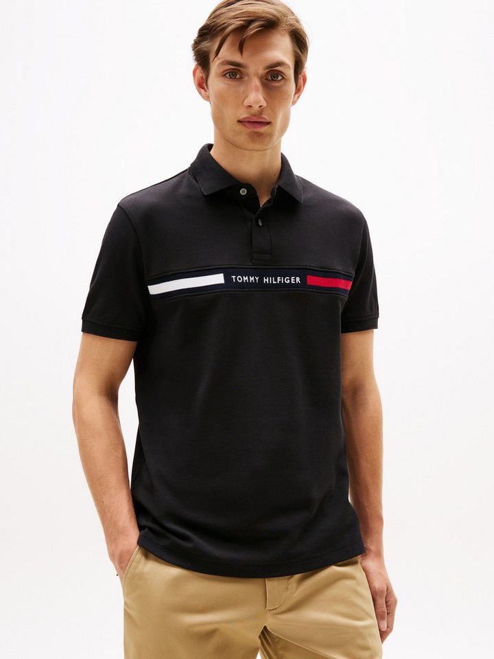 Tommy Hilfiger Poloshirt HILFIGER CHEST INSERT REG POLO von Tommy Hilfiger